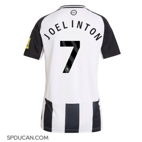 Zenski Nogometni Dres Newcastle United Joelinton #7 Domaci 2024-25 Kratak Rukav